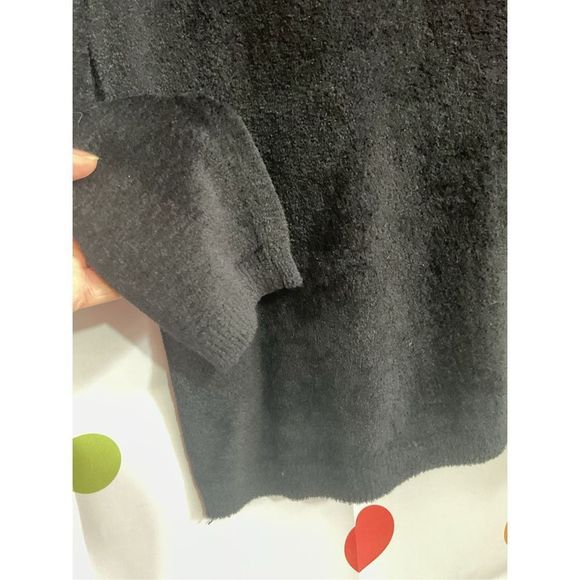 IDG International Direct Black Turtleneck Chenille Soft Size Petite Medium 🌸🍒 - Picture 7 of 9